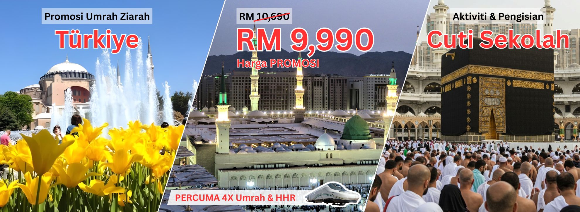 Umrah Turkiye bersama dengan Al-Mukminin Travel